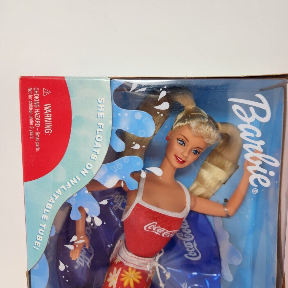 Coca-Cola Barbie Lot of 2 - Coca Cola Splash Barbie and Coca Cola Party Barbie - Picture 2 of 13